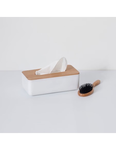 Boite À Mouchoirs Natureo En Polypropylène Blanc Five