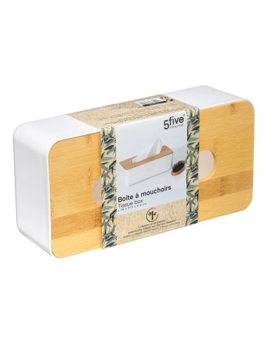 Boite À Mouchoirs Natureo En Polypropylène Blanc Five