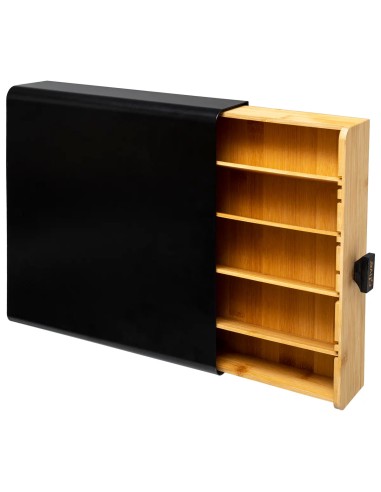Porte Capsules Tiroir Nera Noir Five