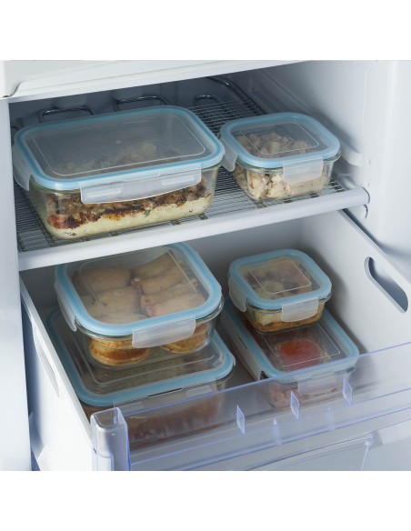 Lot De 3 Boîtes Clipeat En Verre Five