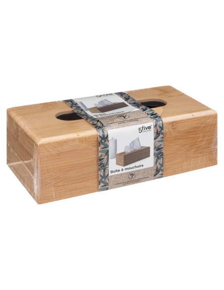 Boite À Mouchoirs Tidy En Bambou Five