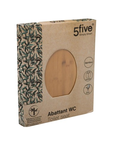 Abattant WC En Bambou Marron Five