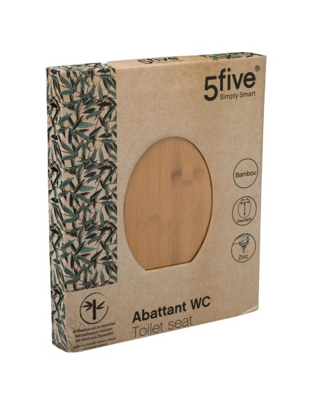 Abattant WC En Bambou Marron Five