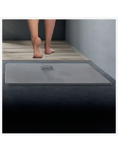 Tapis De Bain 39x60 Diatomite Gris Five