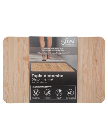 Tapis De Bain 39x60 Diatomite Marron Five