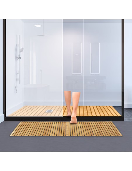 Caillebotis À Rouler 50x120 Marron Five