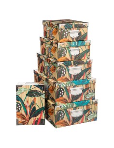 Lot De 6 Boîtes De Rangement En Carton Palawa Five