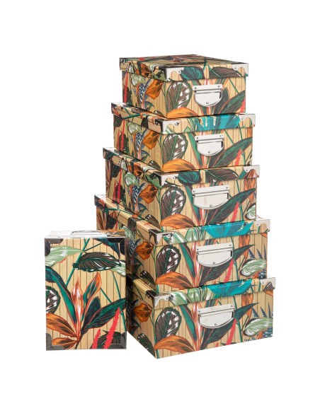 Lot De 6 Boîtes De Rangement En Carton Palawa Five