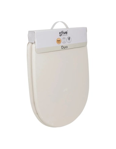 Abattant WC Duo En Bois Ivoire Five