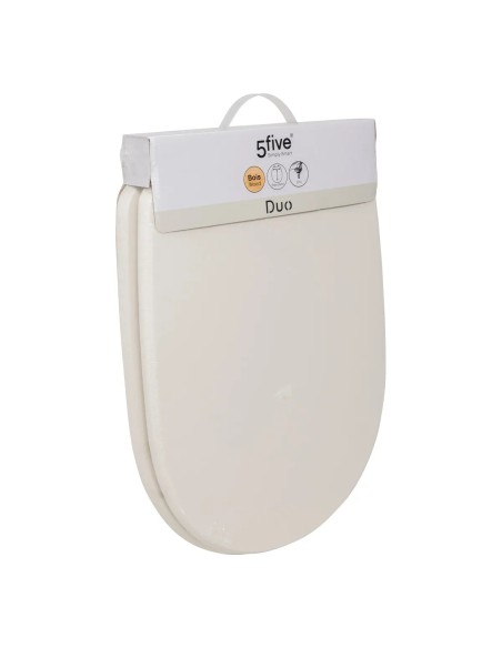 Abattant WC Duo En Bois Ivoire Five