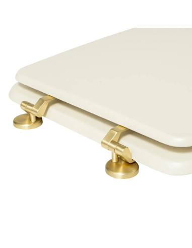 Abattant WC Duo En Bois Ivoire Five