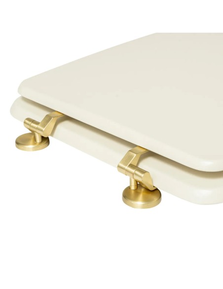 Abattant WC Duo En Bois Ivoire Five