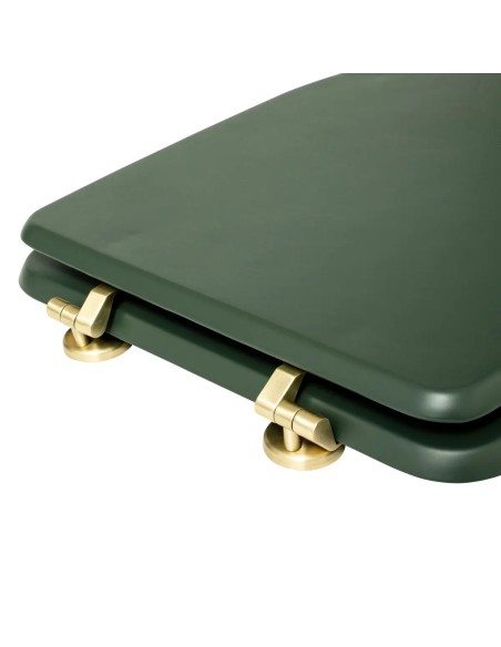 Abattant WC Duo En Bois Vert Foncé Five