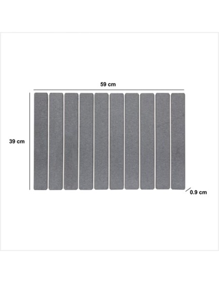 Caillebotis 59x39 Diatomite Gris Five