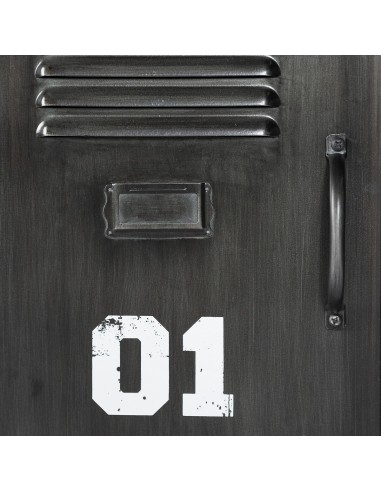 Buffet Bas 4 Portes Sevin Noir Atmosphera