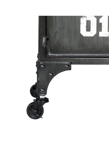 Buffet Bas 4 Portes Sevin Noir Atmosphera