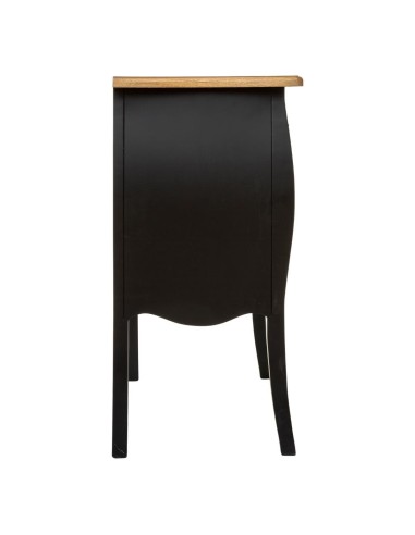 Commode 3 Tiroirs Chrysa Noire Atmosphera