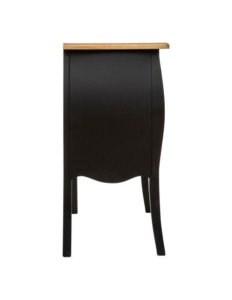 Commode 3 Tiroirs Chrysa Noire Atmosphera