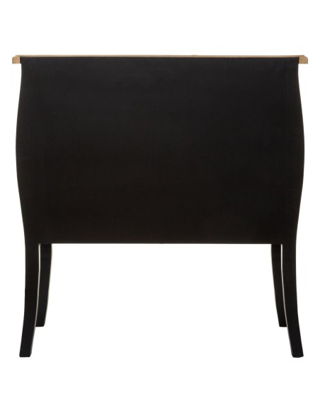 Commode 3 Tiroirs Chrysa Noire Atmosphera