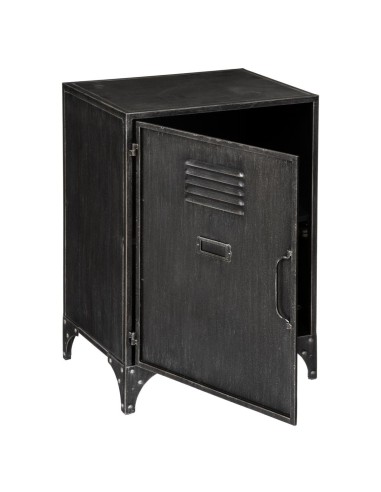 Table De Chevet 1 Porte Sevin Gris Atmosphera