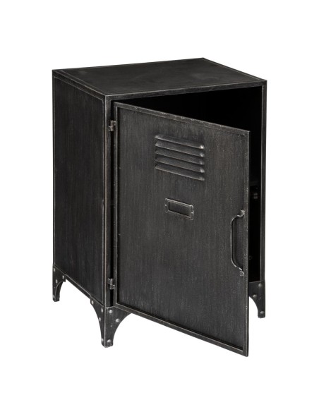 Table De Chevet 1 Porte Sevin Gris Atmosphera