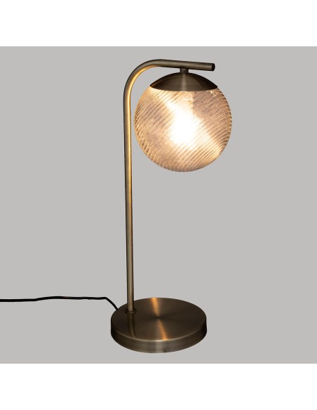 Lampe Droite Night H45 En Métal Doré Atmosphera