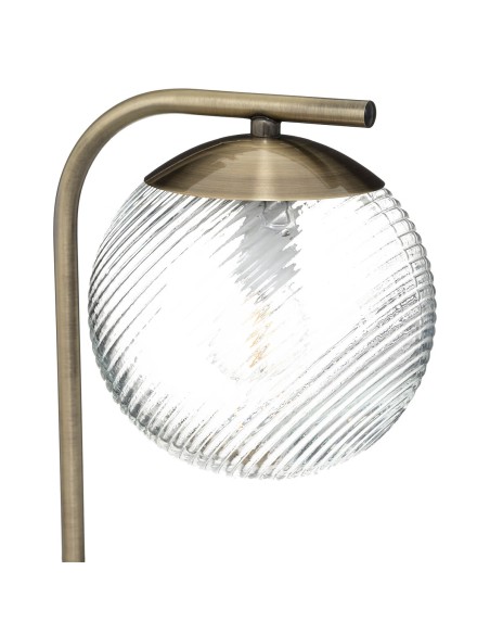 Lampe Droite Night H45 En Métal Doré Atmosphera
