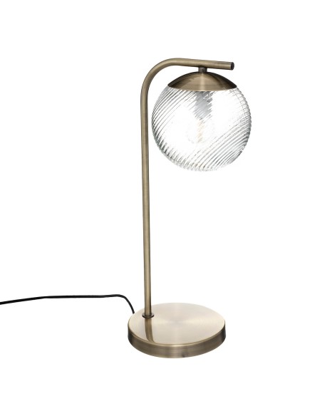 Lampe Droite Night H45 En Métal Doré Atmosphera