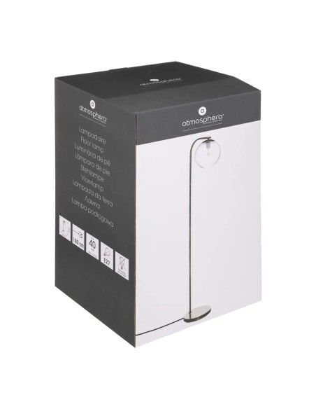 Lampadaire Droit Night H153 En Métal Doré Atmosphera