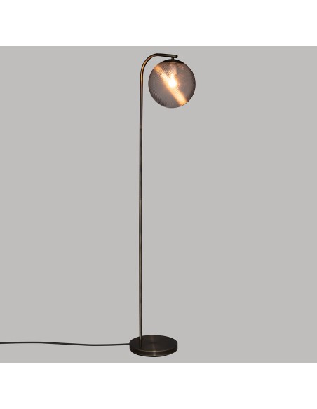 Lampadaire Droit Night H153 En Métal Doré Atmosphera