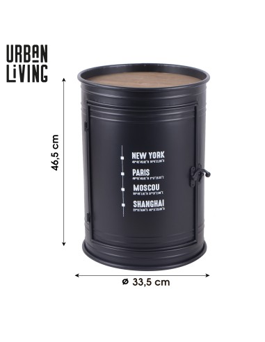 Table De Bar En Métal Noire Atmosphera