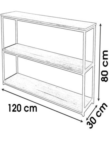 Console 3 Étagères Loft Five