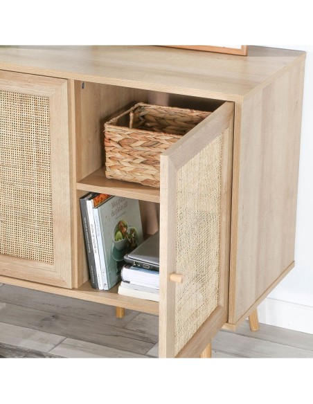 Buffet Avec 3 Portes Beige Atmosphera