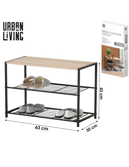 Étagère Range Chaussures 2 Niveaux Five