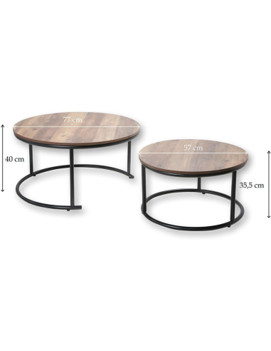 Set De 2 Tables Basse Joya Atmosphera