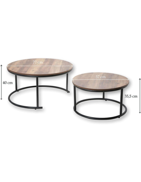 Set De 2 Tables Basse Joya Atmosphera