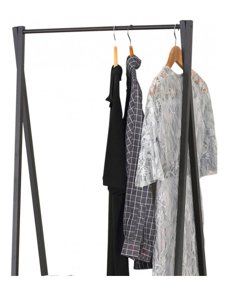 Penderie Avec 2 Étagères Noir Five