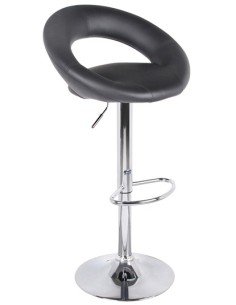 Lot De 2 Tabourets De Bar PU We Love Noir Atmosphera 2