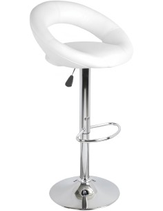 Lot De 2 Tabourets De Bar PU We Love Blanc Atmosphera 2