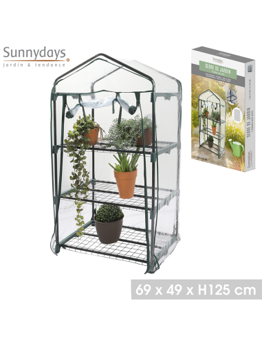 Serre De Jardin 3 Niveaux Avec Porte Five