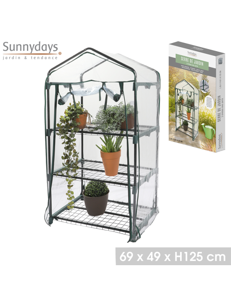 Serre De Jardin 3 Niveaux Avec Porte Five