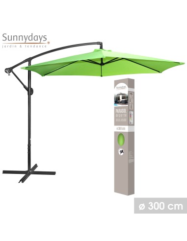 Parasol Déporte Rond Anis Vert D300 Five
