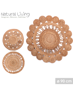 Tapis En Jute D90 Model 2 Naturel Atmosphera 2