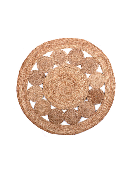 Tapis En Jute D90 Model 1 Naturel Atmosphera