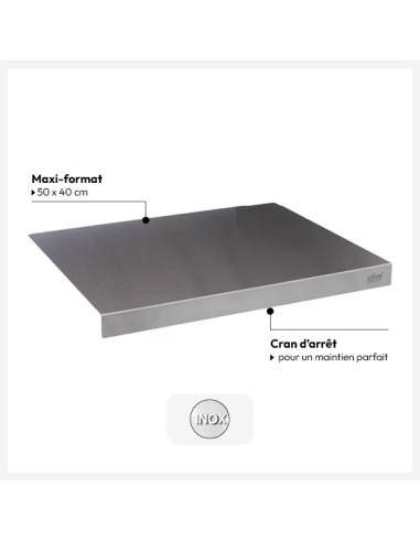Planche À Pétrir 50x40 Inox Gris Five