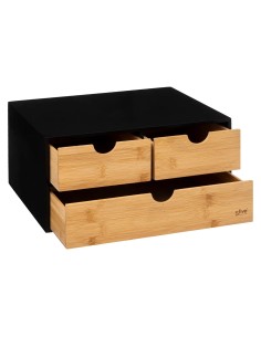 Tour De Rangement Bava En Bambou Noir Five 2