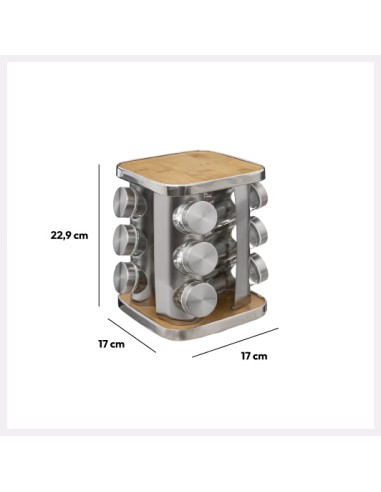 Rack Rotatif 12 Pots A Épices Five