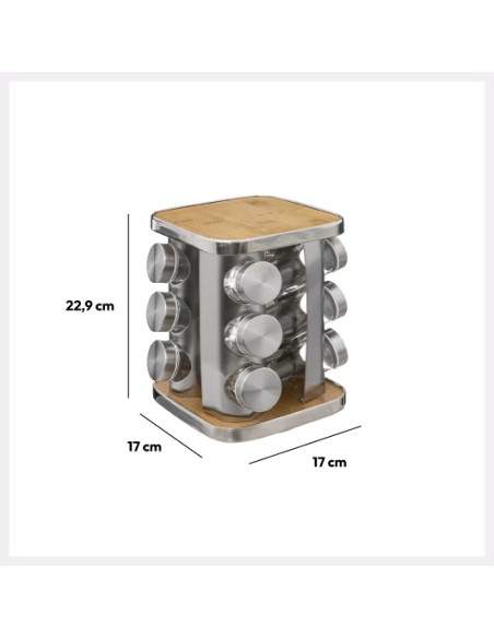 Rack Rotatif 12 Pots A Épices Five