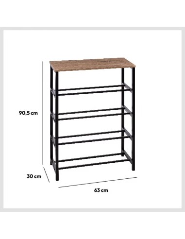 Meuble Range Chaussures Aliaj 12 Paires Beige Five