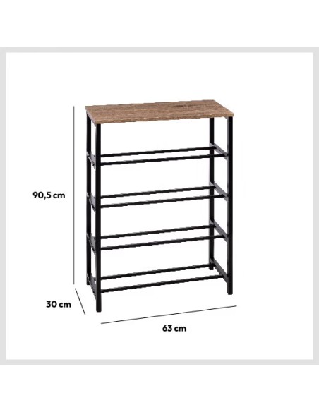 Meuble Range Chaussures Aliaj 12 Paires Beige Five